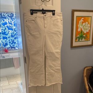 NYDJ White Ankle Cropped Pants